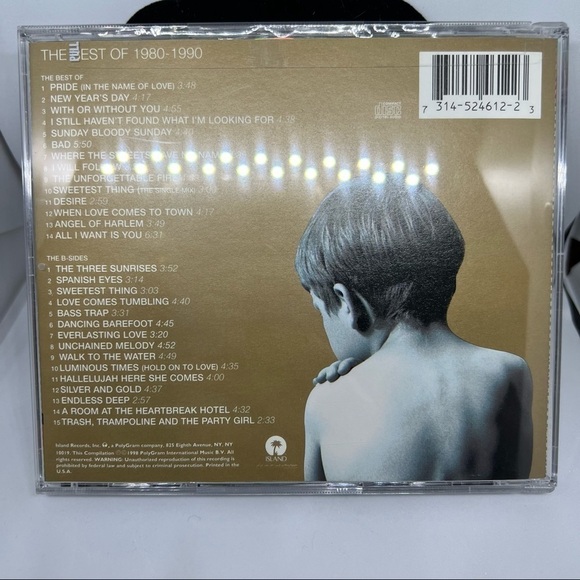 Euc-u2 The Best Of 1980-1990 The B-Sides Island 314-524 612-2 (2 CD Set) Vintage - Picture 2 of 9